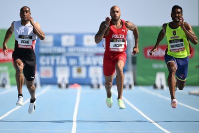 Olympic champion Jacobs cruises to win on return to 100 metres