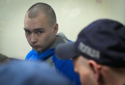 In a war crimes trial, a Russian soldier pleads guilty to killing a Ukrainian civilian