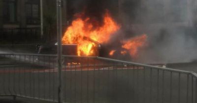 Man 'pulled from burning car' after it 'exploded' in Dundee