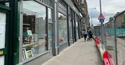 Edinburgh shop 'locked in by tram works' as construction on new line continues