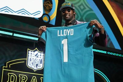 Devin Lloyd might have to hide his 1st NFL jersey from his mom