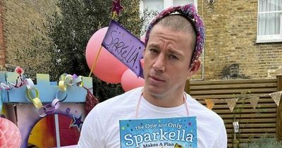 Channing Tatum looks almost unrecognisable in pink tutu as he reveals new career plan