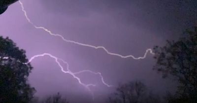 UK rocked by 28,000 lightning strikes as 'spooky' thunderstorms cause flights to be diverted