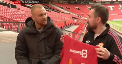 Manchester United stars surprise Arena victim Martin Hibbert on BBC Breakfast