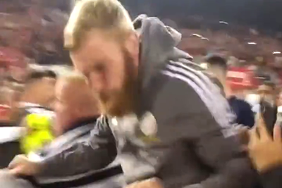 Oli McBurnie: Police and FA investigate video of Sheffield United striker ‘stomping’ on Nottingham Forest fan