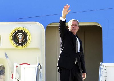 George Bush accidentally condemns 'unjustified and brutal invasion of Iraq'