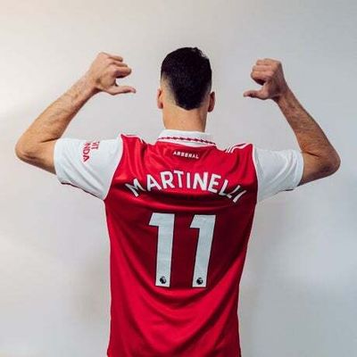 Arsenal have a new No.11! Gabriel Martinelli shows off shirt number in kit launch
