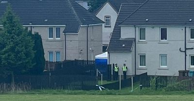 Man dies at Scots home after being found injured as forensic cops set up tent outside