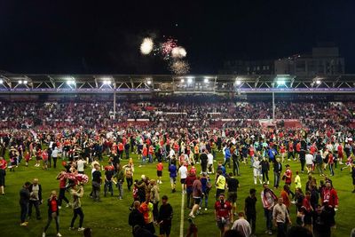 Man charged after Billy Sharp knocked to ground at end of Forest-Blades play-off