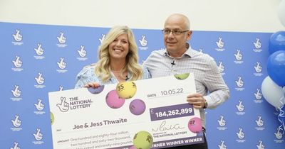 The husband and wife who have won the largest ever EuroMillions jackpot of £184m