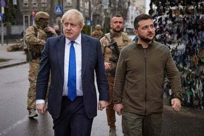 Boris Johnson and Volodymyr Zelensky hold talks on stopping Vladimir Putin food supply blockade