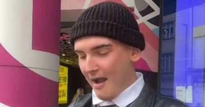 'Bitter' man hands busker, 20, handwritten note branding him a 'miserable c**t'