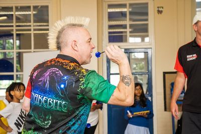 Peter Wright goes back to school to reveal how darts helped his numeracy skills