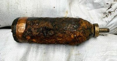 Litter pickers load 'frightening' WW1 bomb into car thinking it was an old gas canister