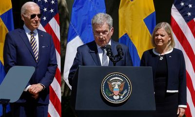 Joe Biden gives support to Sweden and Finland as members of ‘revived Nato’