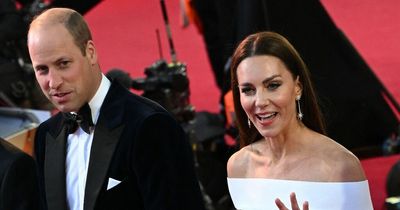 Kate Middleton stuns in off-shoulder gown at premiere of Top Gun: Maverick with William