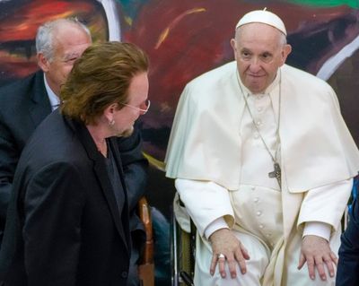 Bono cheers papal program for "inclusivity," educating girls