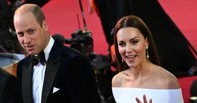 Kate Middleton stuns on red carpet of Top Gun premier in off-shoulder dress
