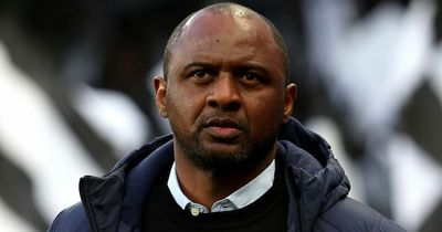 Patrick Vieira responds to Everton pitch invasion incident after appearing to kick man