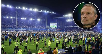 Ex-NI goalkeeper Maik Taylor warns of "serious" repercussions after Everton pitch invasion