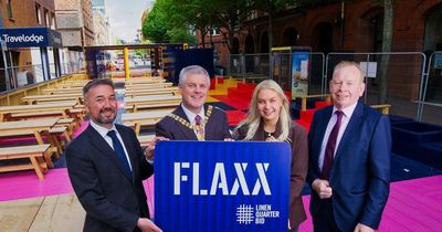 New outdoor social space opening in Belfast city centre as part of regeneration project