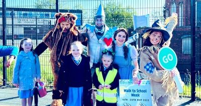 Walking buses at three Belfast schools 'a roaring success'
