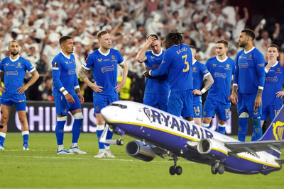 Airline takes dig at Rangers' devastating Europa League loss on Twitter