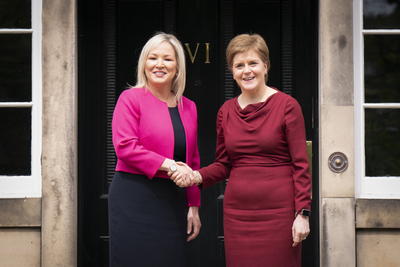 Michelle O'Neill 'delighted' to meet FM and vows to strengthen ties to Scotland