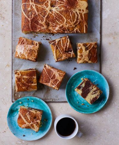 Ravneet Gill’s recipe for chocolate and vanilla marble cake