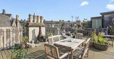 Incredible Edinburgh flat hits the market with suntrap rooftop garden