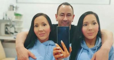 Man proposes to 'world's most identical twins' who share him and go on dates together