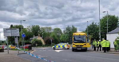 Man rushed to hospital after being hit by bin lorry in Cumbernauld