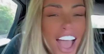 Katie Price sings along to Backstreet Boys as she travels to makeup masterclass