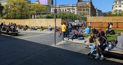 'No-one thought they could make it worse, but they have': Wooden platform in Piccadilly Gardens BLASTED by resident