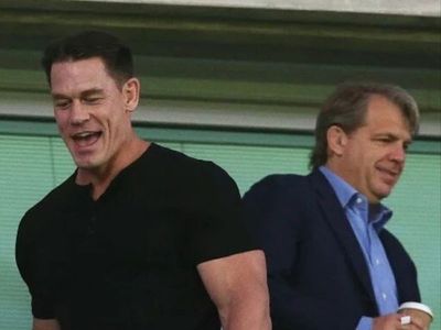 WWE star John Cena watches Chelsea match alongside prospective owner Todd Boehly