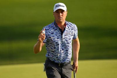 Justin Thomas overcomes testing conditions to set clubhouse target at PGA Championship