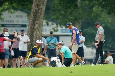 Cam Smith hit a fellow PGA Tour player in the head with a bad shot at the PGA Championship