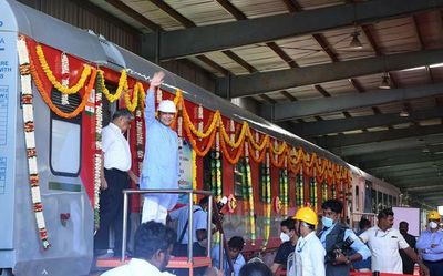 Railway Minister Ashwini Vaishnaw flags off LHB coach at ICF