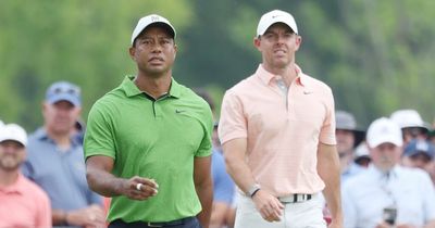 Rory McIlroy hails "ultimate pro" Tiger after rollercoaster second round at US PGA