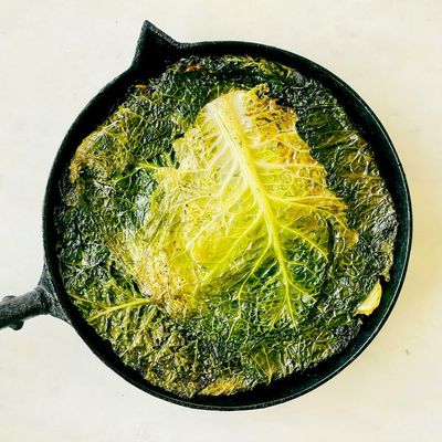 Save tough cabbage leaves from the compost by turning them into a pie – recipe