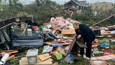 Rare northern Michigan tornado kills two, injures more than 40, flipping cars and tearing off roofs