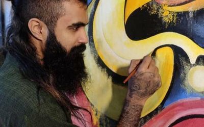 Rajesh Vijaykumar’s experimental works in mixed media delve into mysticism and Tantric art