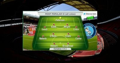 Sunderland fans chosen XI for the League One play-off final