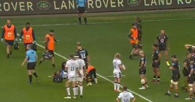 Top English rugby match halted amid pleas from players as BT Sport decide incident too graphic to show