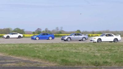 Nissan GT-R Drag Race Shows Godzilla's Evolution Across Generations