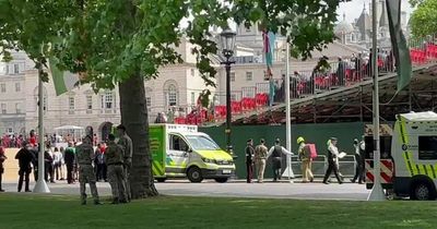 Woman thought to be injured after part of stand collapses during Trooping the Colour parade