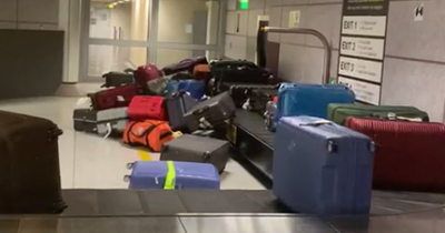 Airline apologises after 'nightmare' wait at Manchester Airport baggage reclaim as luggage piles up