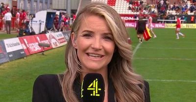 Helen Skelton returns to TV for first time since Richie Myler split - but faces criticism from rugby league fans