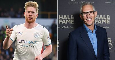 Gary Lineker pays tribute as Kevin De Bruyne named Premier League Player of the Season