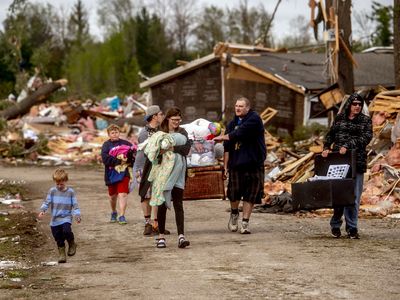 2 people were killed in a rare tornado that hit northern Michigan